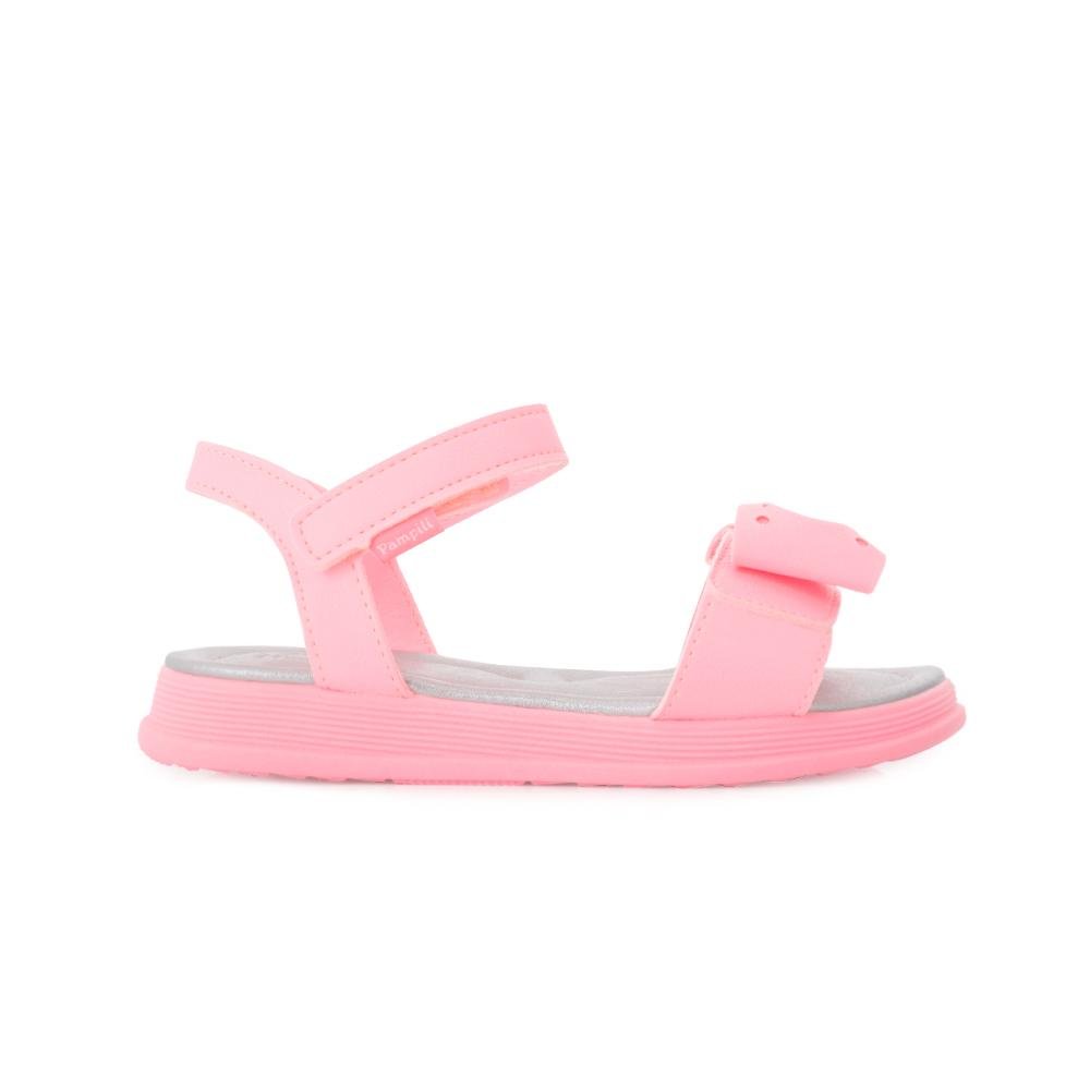 Sandália Pampili Infantil PP24-70200 Rosa/Prata 2