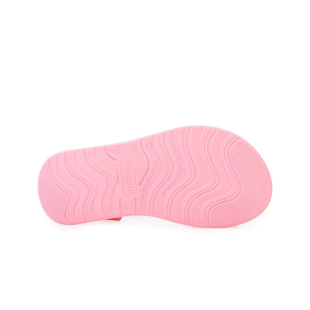 Sandália Pampili Infantil PP24-70200 Rosa/Prata 4