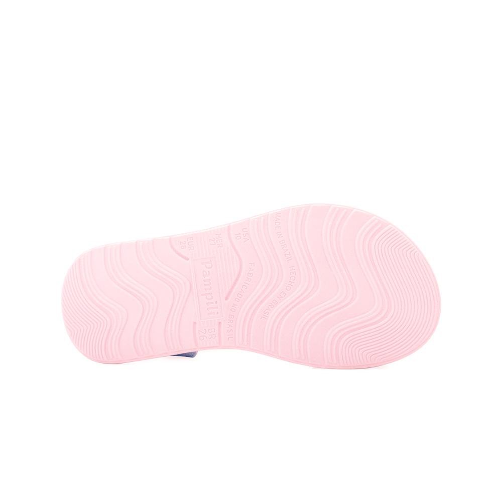 Sandália Pampili Infantil PP24-70200 Azul/Rosa 4