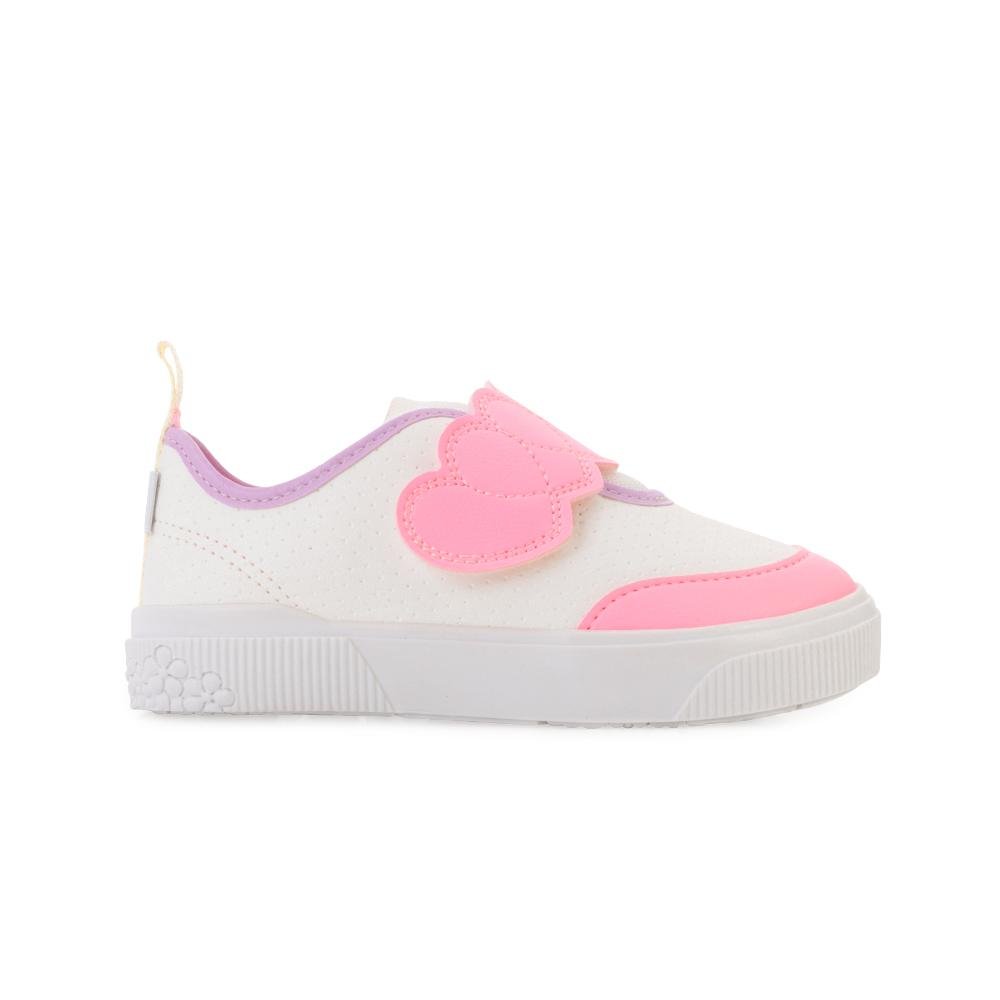 Tênis Pampili Infantil PP24-72100 Branco/Rosa 2