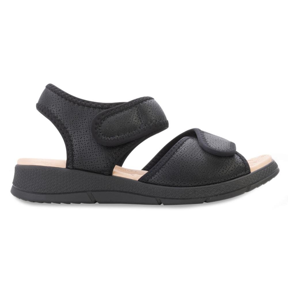 Sandália Papete Piccadilly PD24-57100 Preto/Bege 2