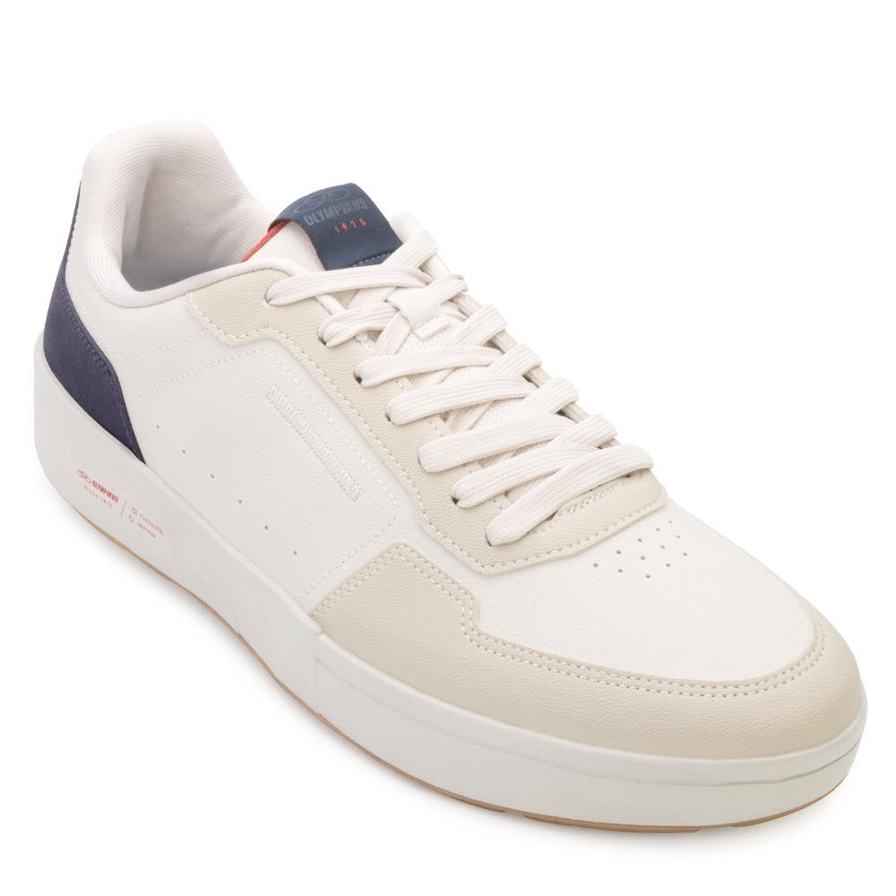 Tênis Casual Olympikus Versa OP24 Bege/Azul Marinho 1