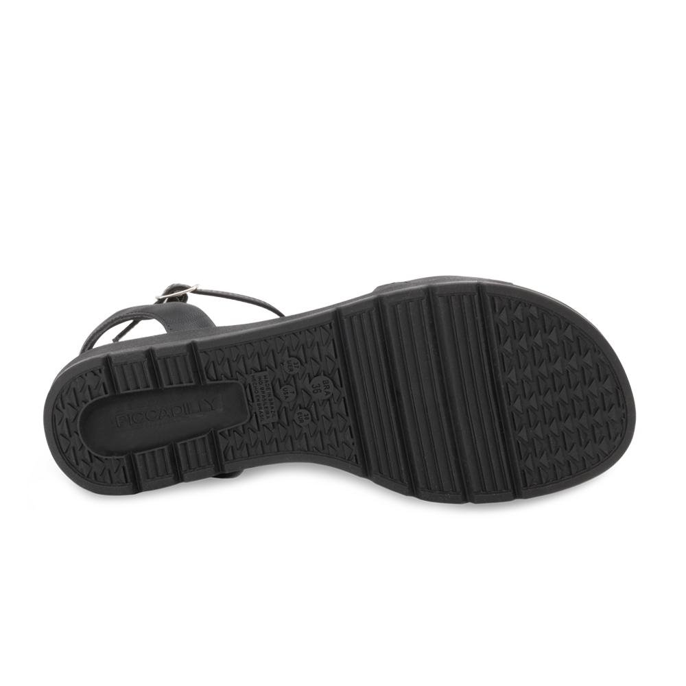 Sandália Piccadilly PD24-41003 Preto/Bege 4