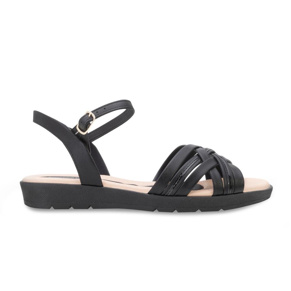 Sandália Piccadilly PD24-41003 Preto/Bege 2