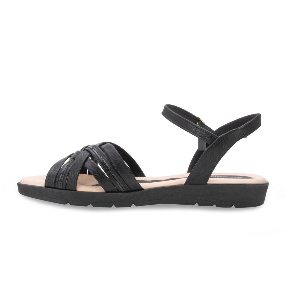 Sandália Piccadilly PD24-41003 Preto/Bege 3