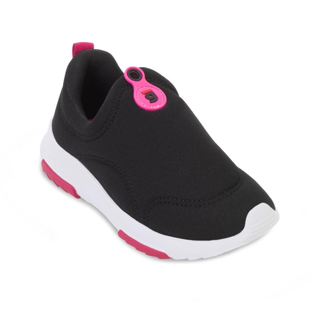 Tênis Calce Fácil Gibizinho GB24-G321 Preto/Rosa 1