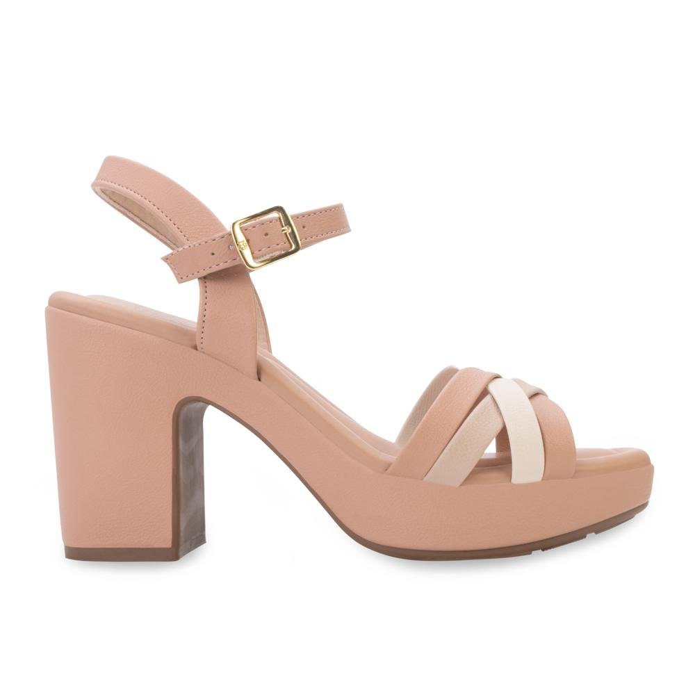 Sandália Salto Modare MD24-72031 Bege 2