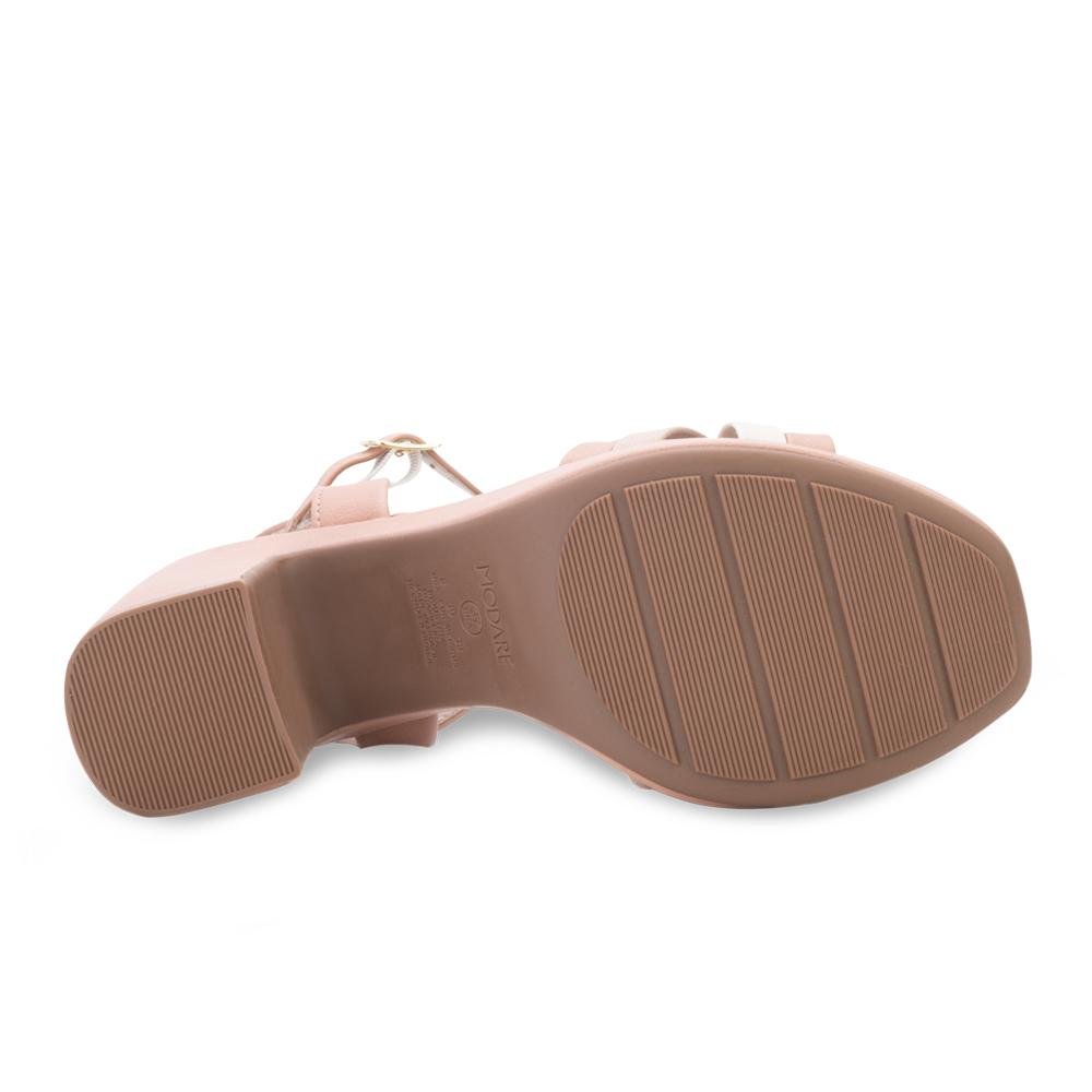 Sandália Salto Modare MD24-72031 Bege 4