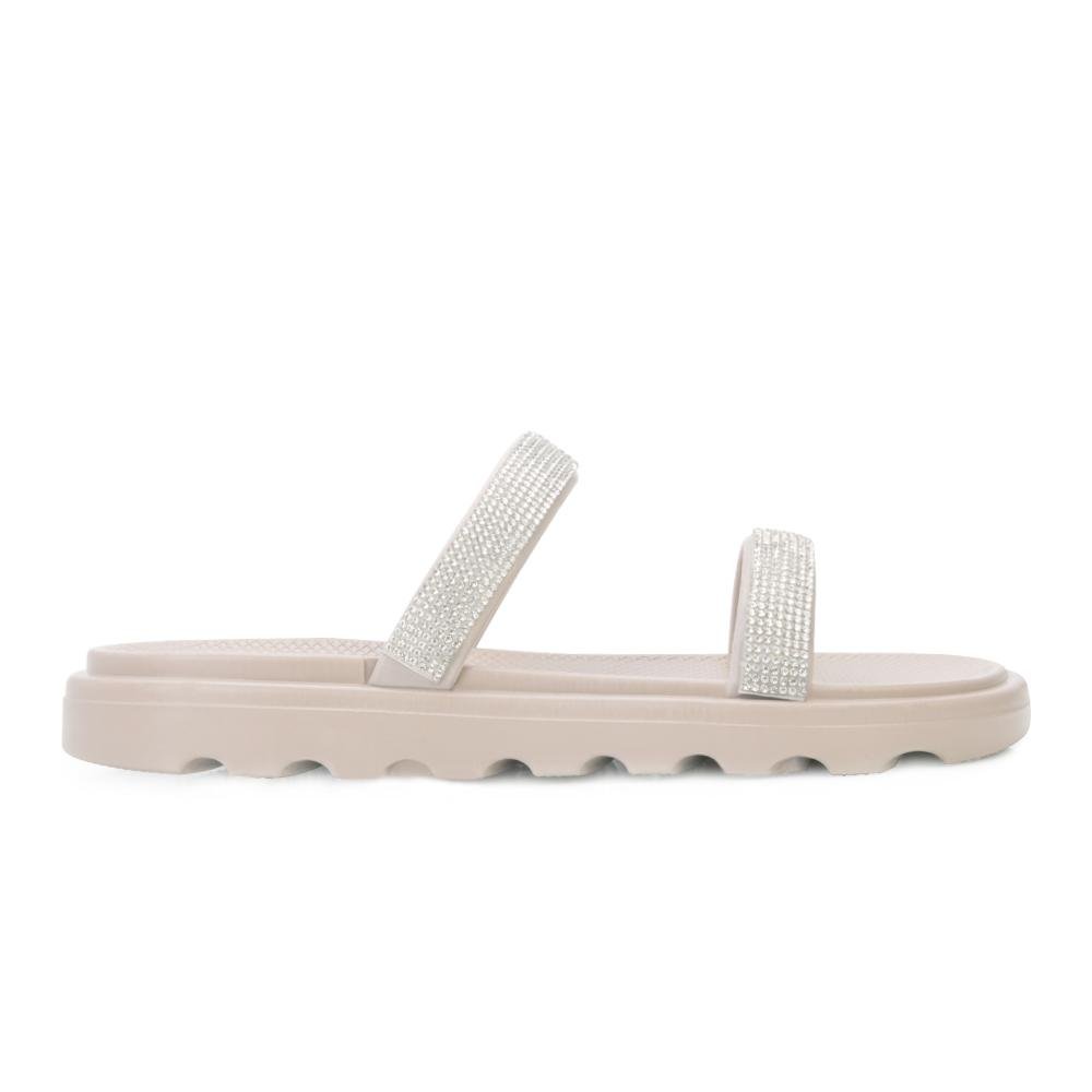 Sandália Solemar Strass Bege 2