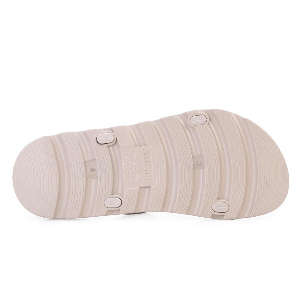 Sandália Solemar Strass Bege 4