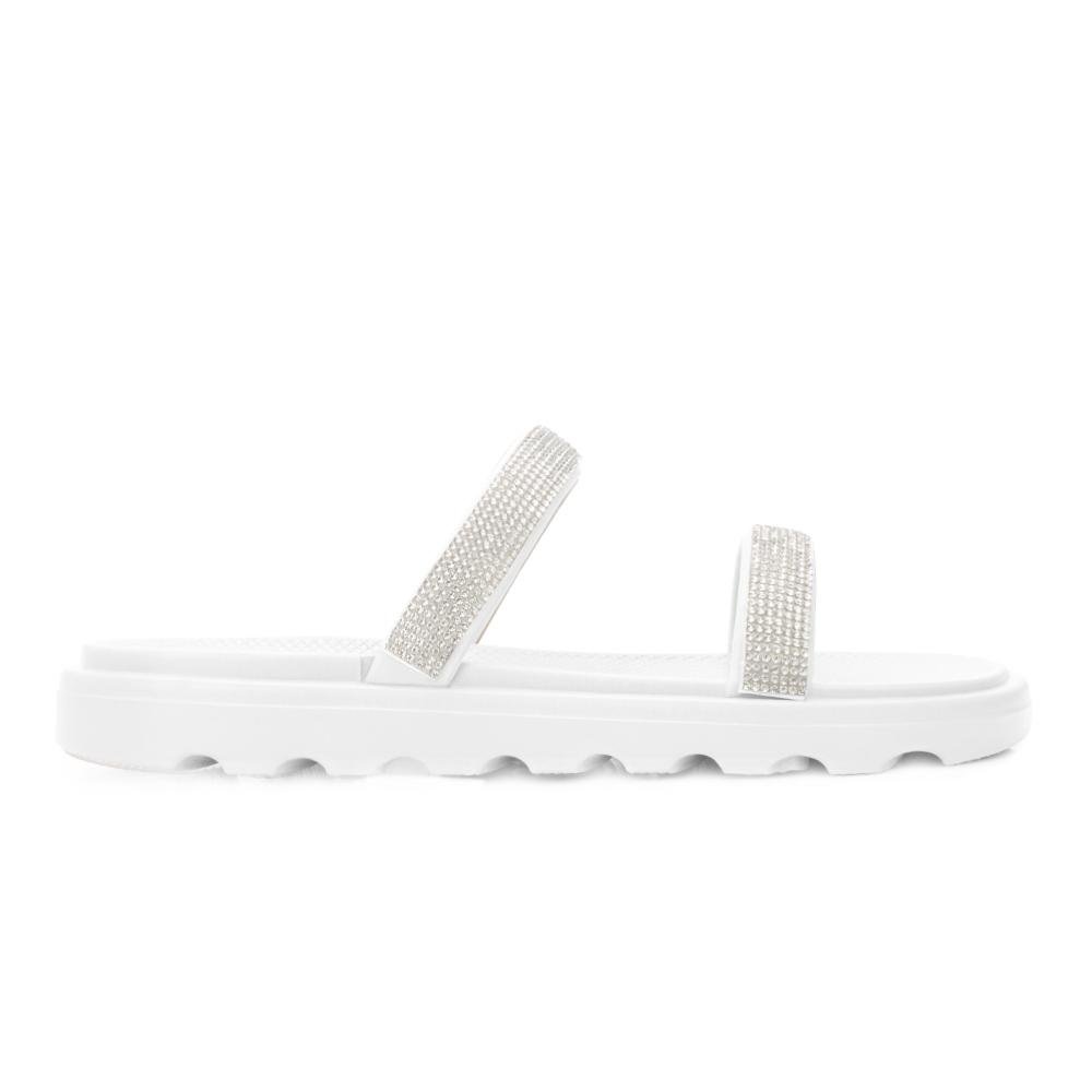 Sandália Solemar Strass Branco 2