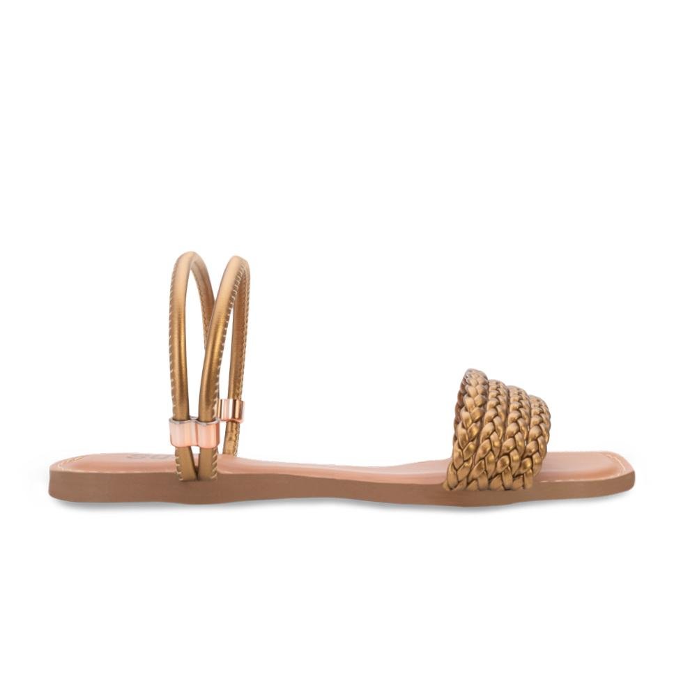 Sandália Rasteira SQZ SQ24-1241 Dourado 2