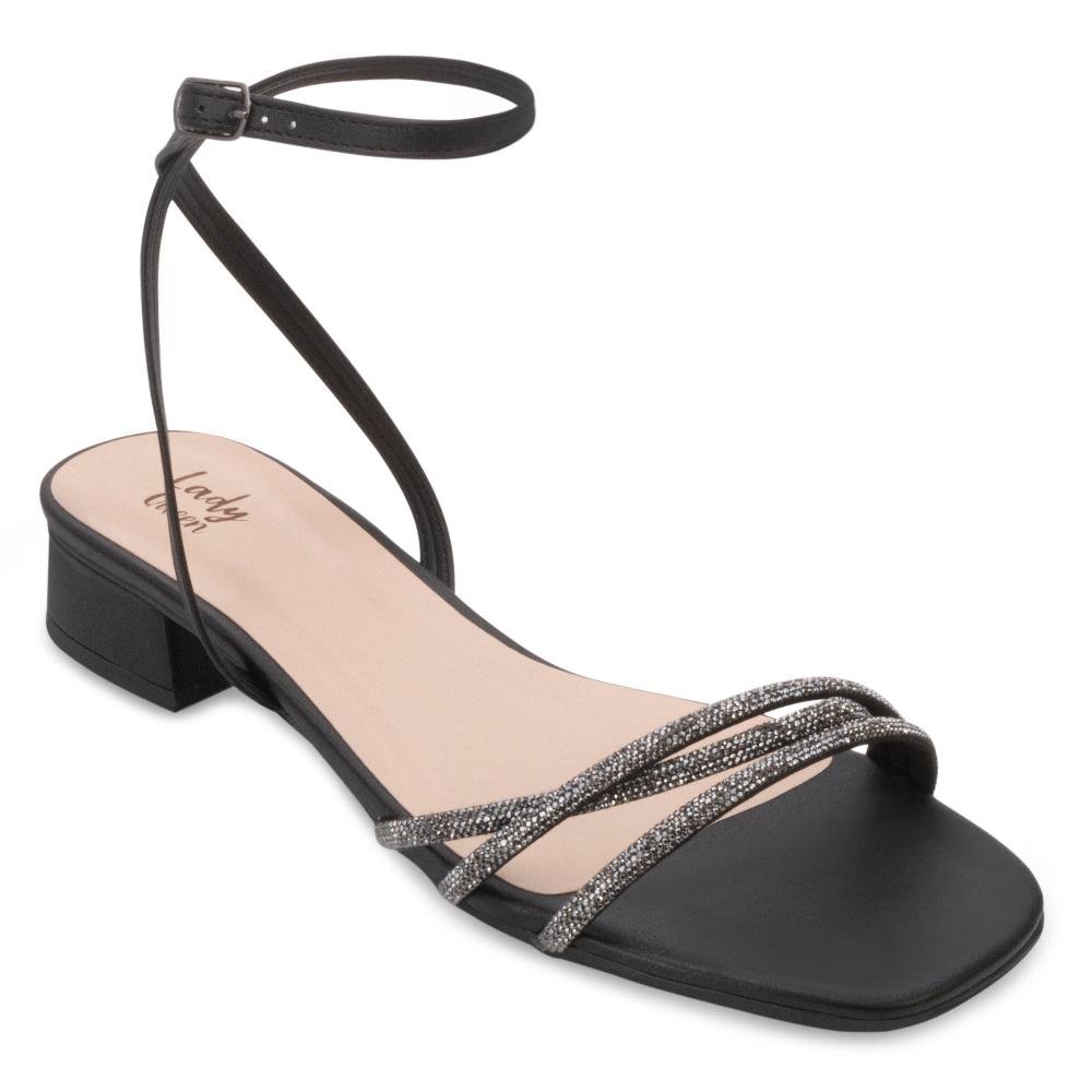 Sandália Salto Baixo Lady Queen AM24-17601