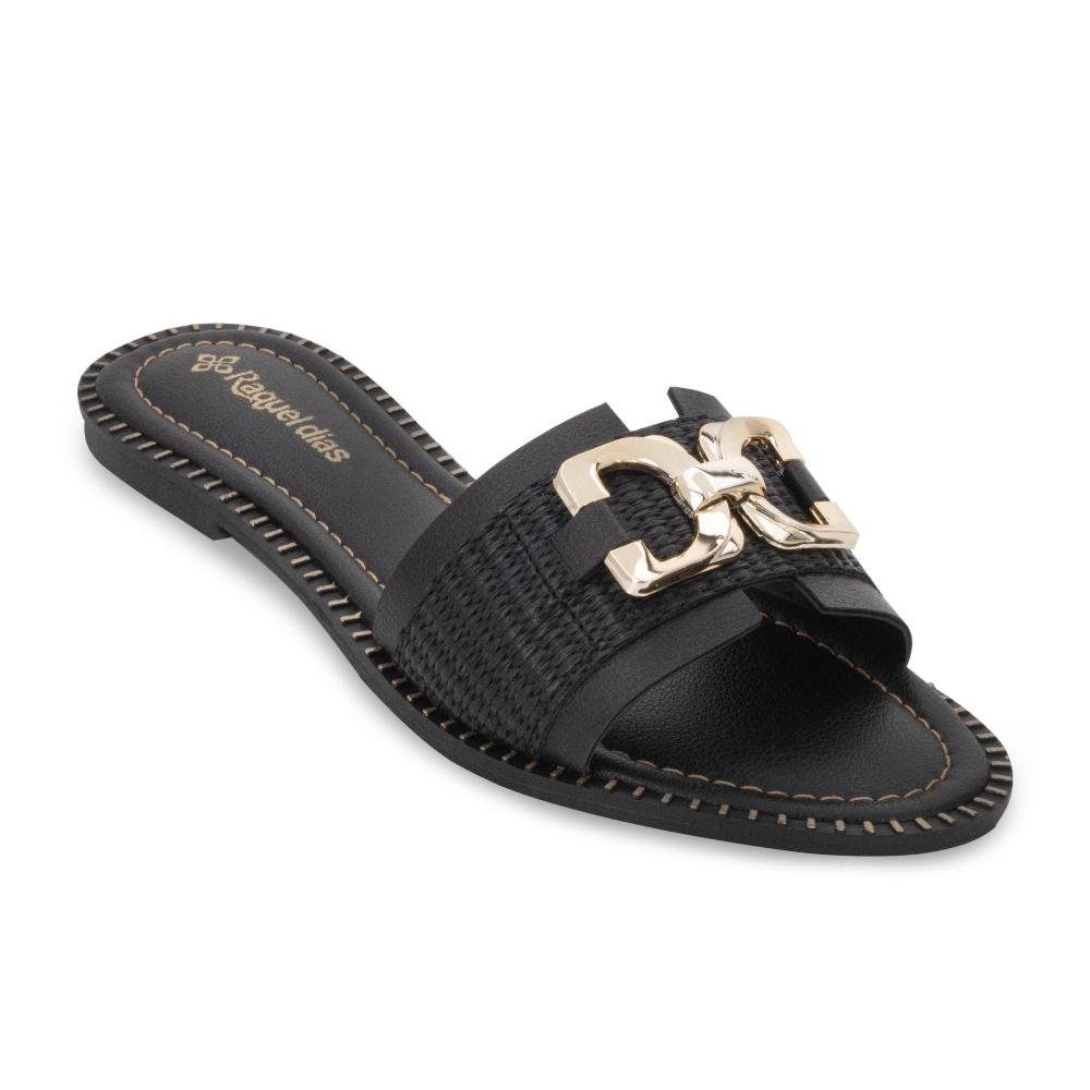 Chinelo Raquel Dias RD24-R52176 Preto 1
