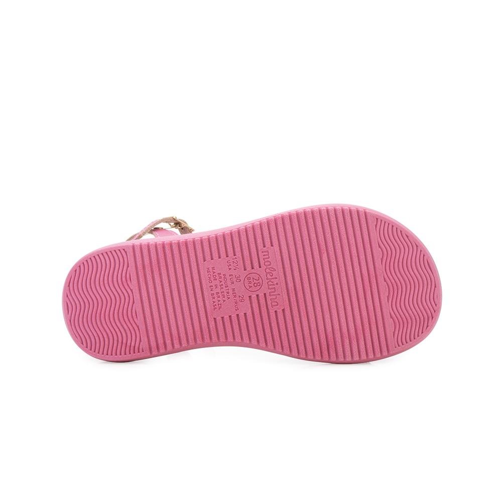 Sandália Papete Molekinha MK24-23591 Rosa 4