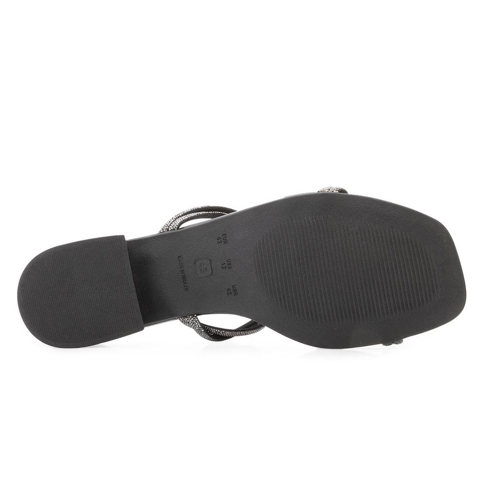 Sandália Salto Baixo Lady Queen AM24-17601 Preto 4