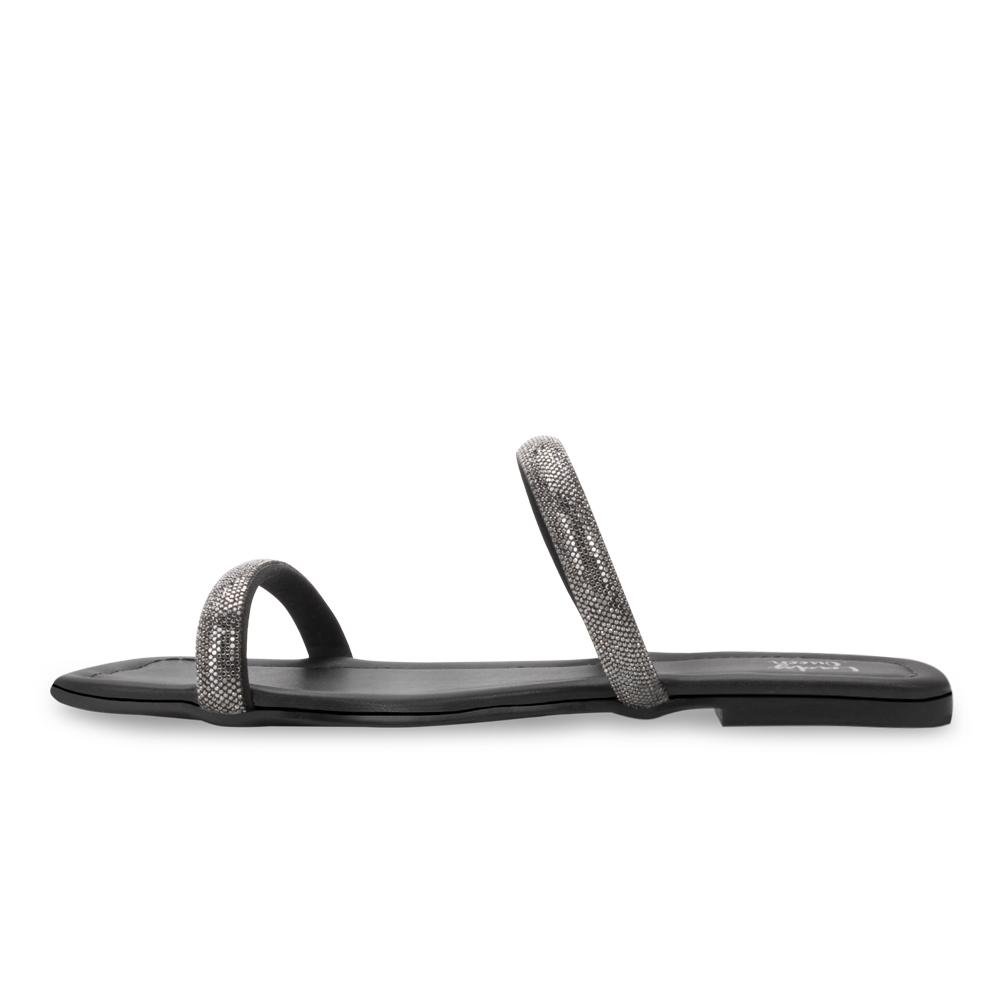 Sandália Rasteira Lady Queen AM24-30010 Preto 3