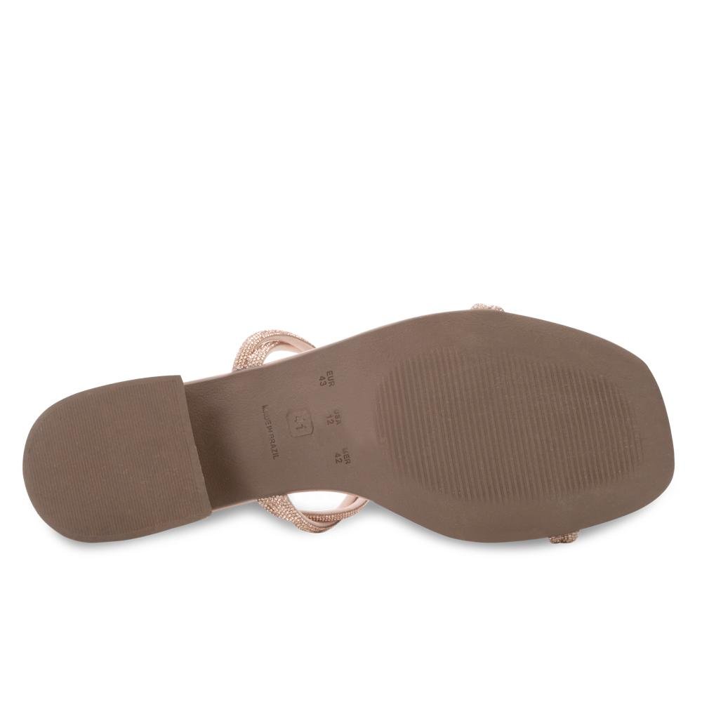 Sandália Salto Baixo Lady Queen AM24-17601 Rosa 4