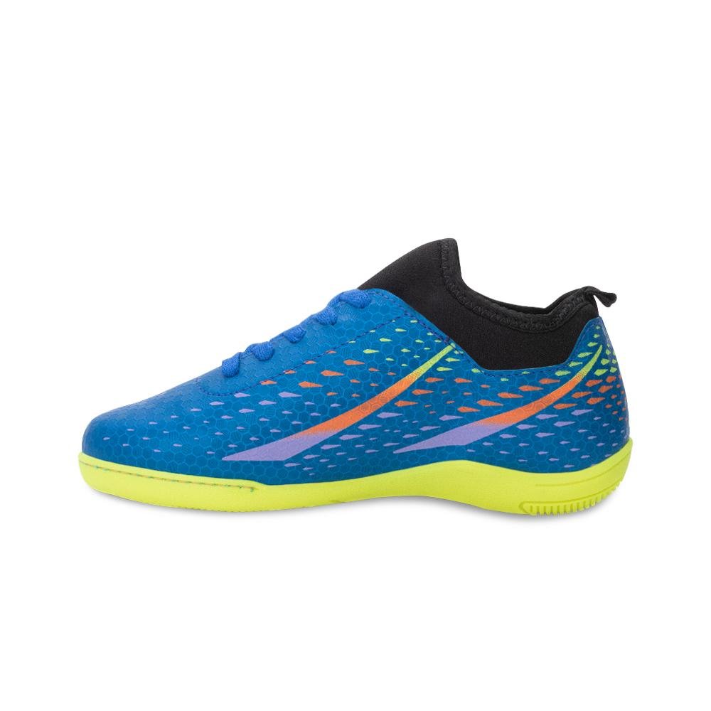 Chuteira Futsal Molekinho MK25-28083 Azul/Amarelo 3