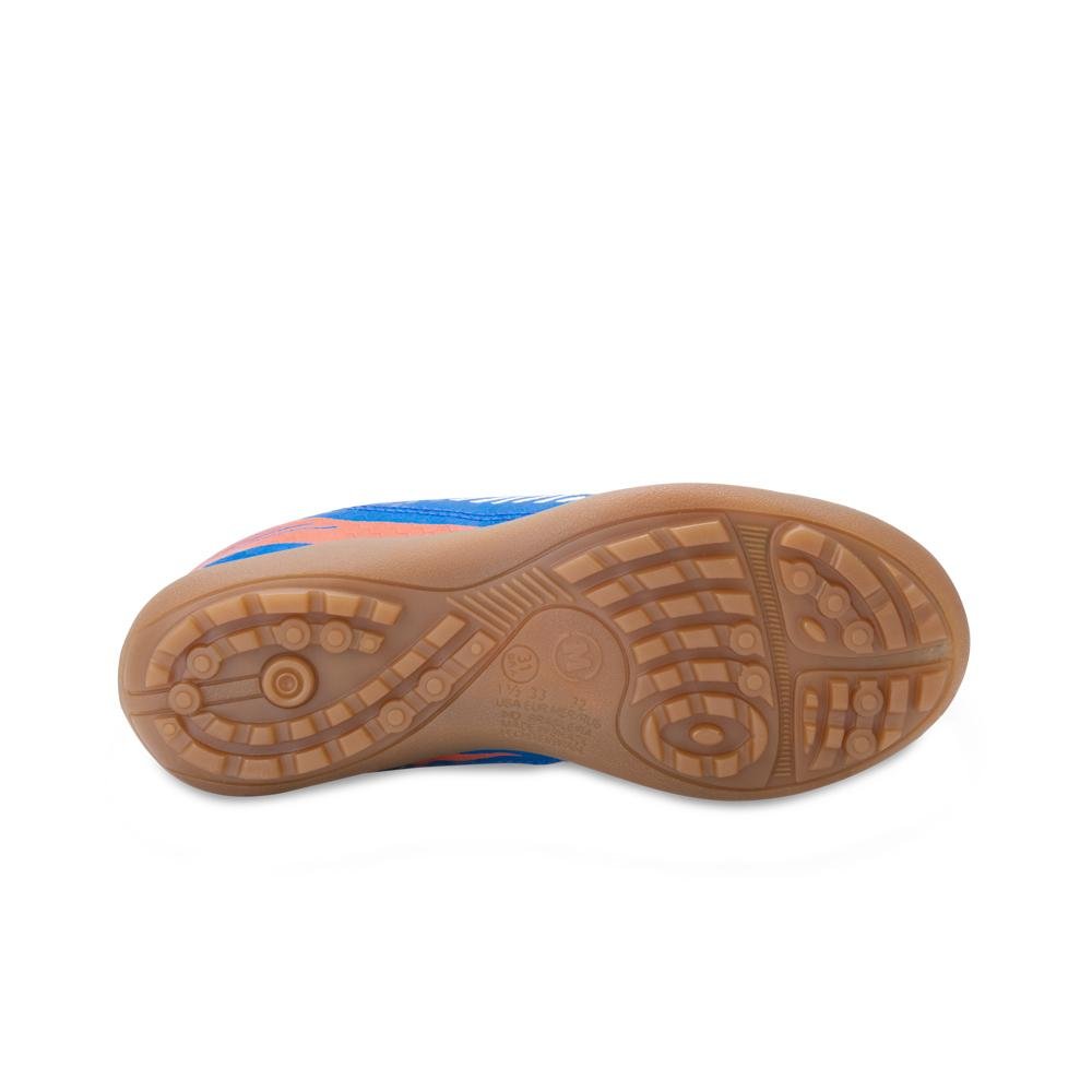 Chuteira Society Molekinho MK24-28191 Azul/Laranja 4