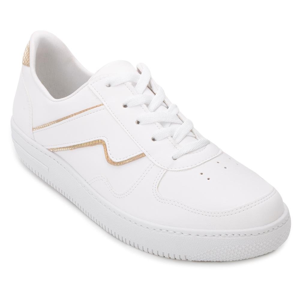 Tênis Sense Joy FY04 Branco/Dourado 1