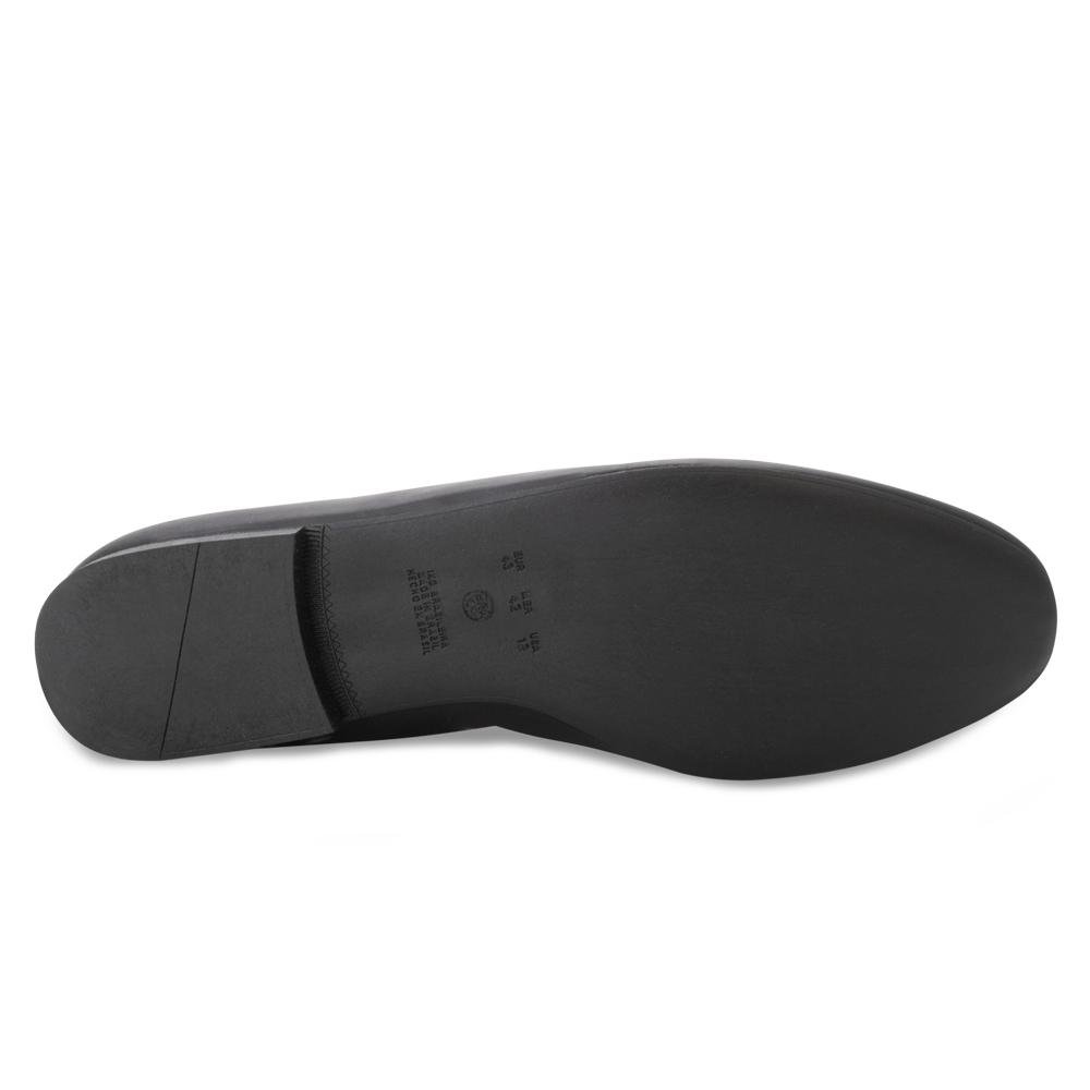 Sapato Mocassim Lady Queen AM24-19113 Preto/Dourado 4