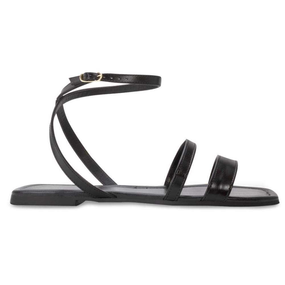 Sandália Rasteira Lady Queen AM24-30012 Preto 2