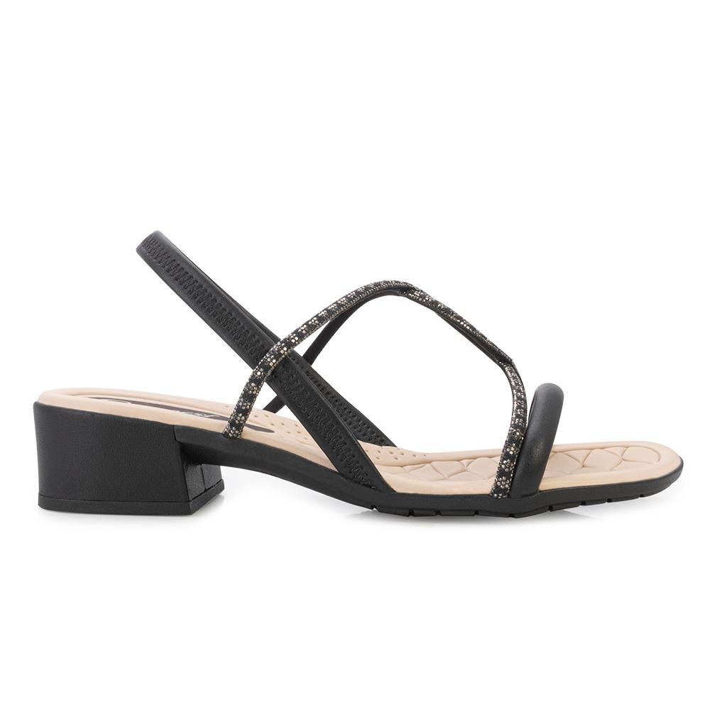 Sandália Campesi CP25-CP162 Preto/Bege 2