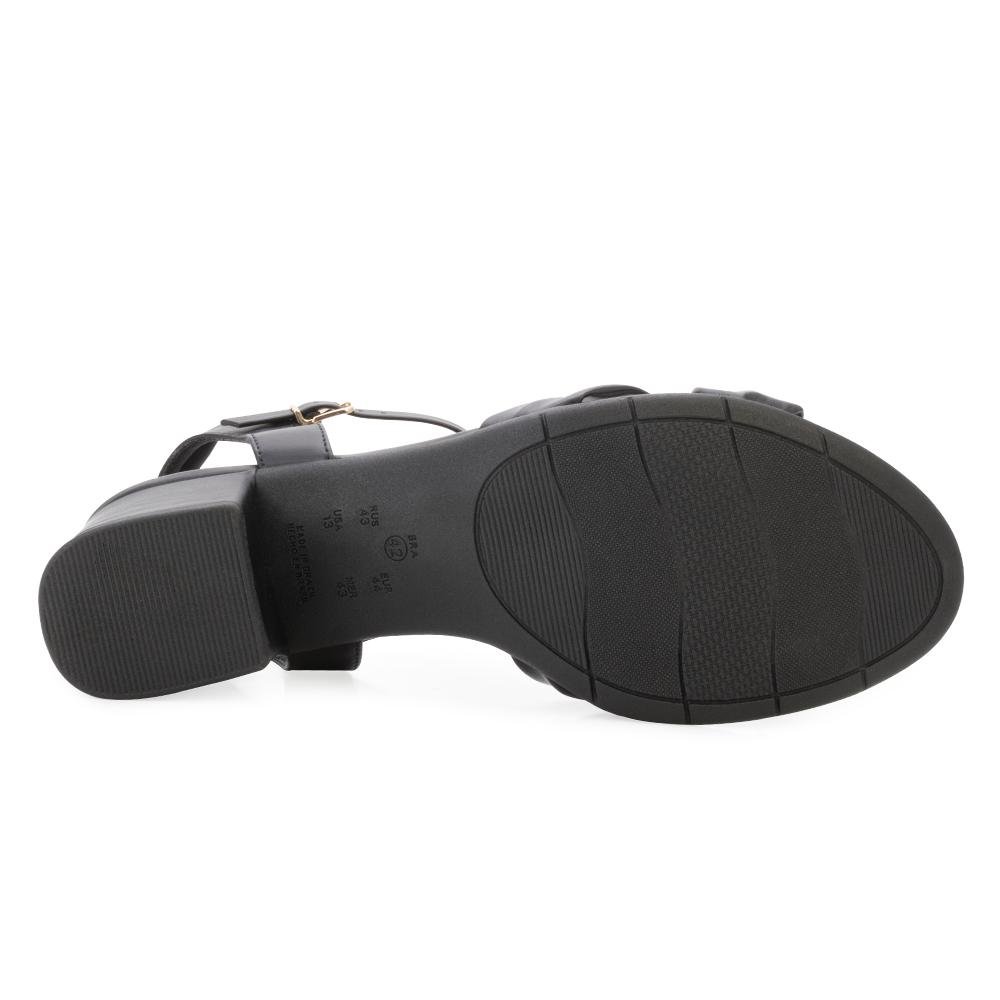 Sandália Comfortflex Salto CF25-25573 Preto/Dourado 4