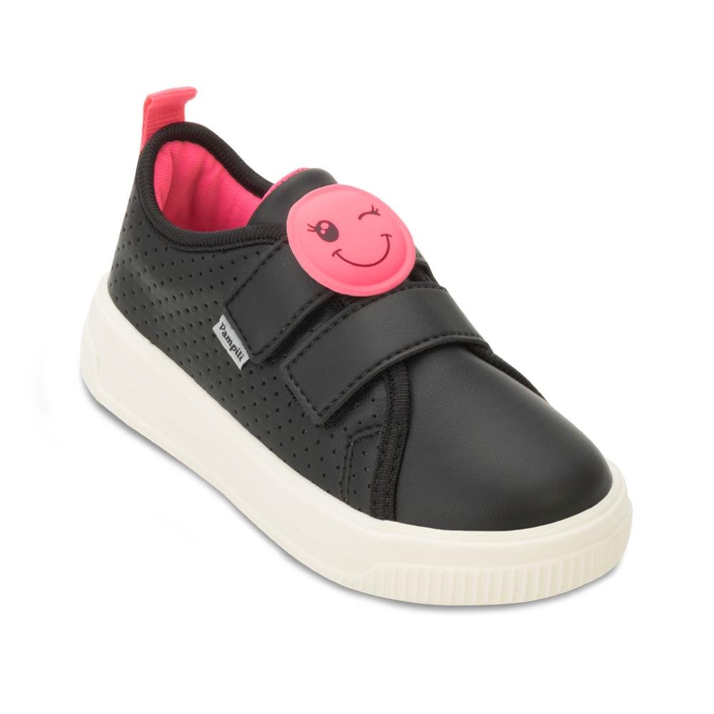 Tênis Pampili Infantil PP25-73800 Preto/Pink 1