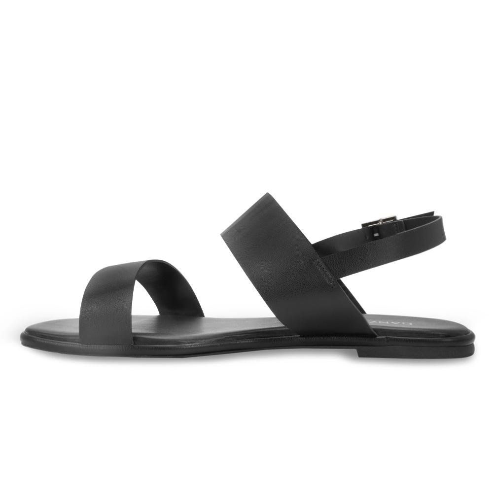 Sandália Rasteira Ganzallê MB25-91254 Preto/Grafite 3