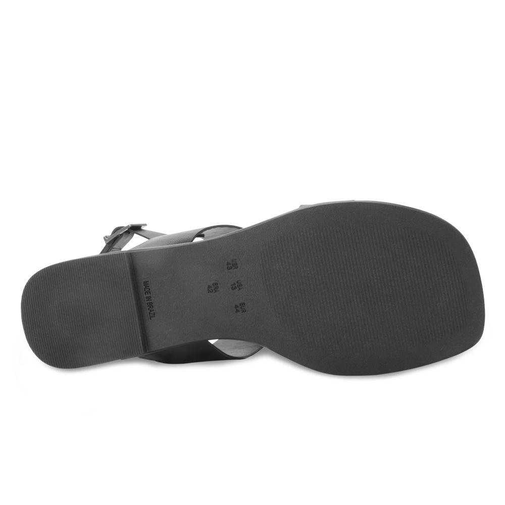 Sandália Rasteira Ganzallê MB25-91254 Preto/Grafite 4