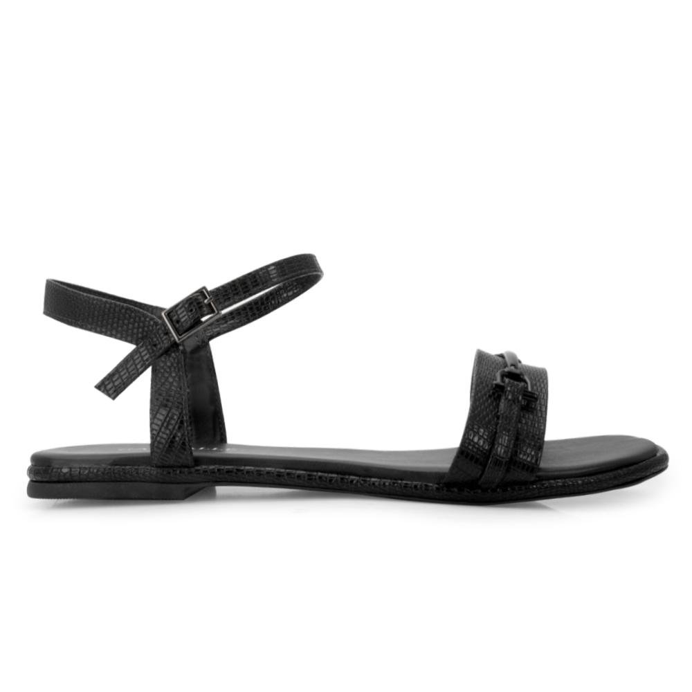 Sandália Rasteira Ganzallê MB25-91254 Preto 2