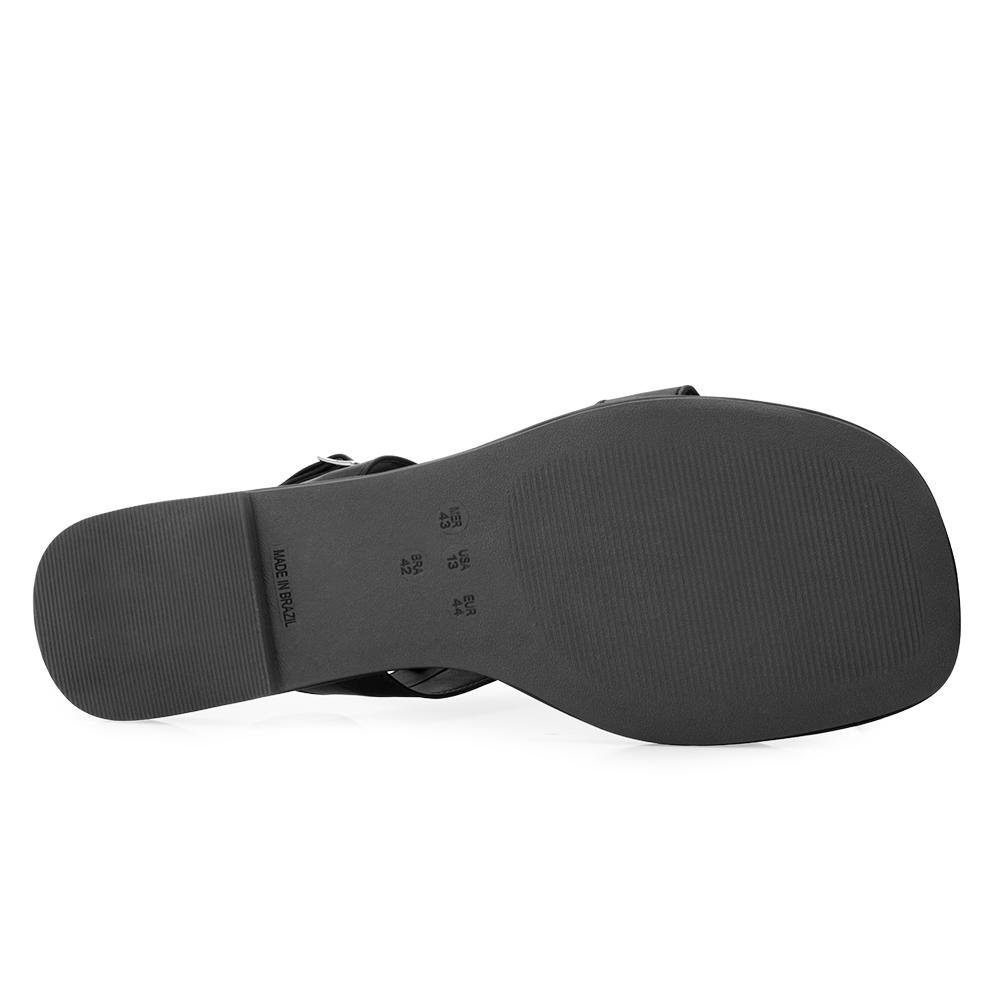 Sandália Rasteira Ganzallê MB25-91254 Preto/Grafite 4