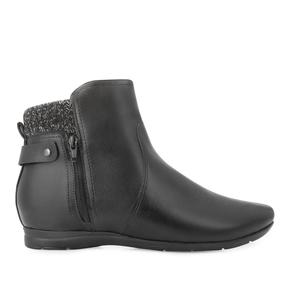 Bota Cano Curto Comfortflex CF25-25913 Preto 2