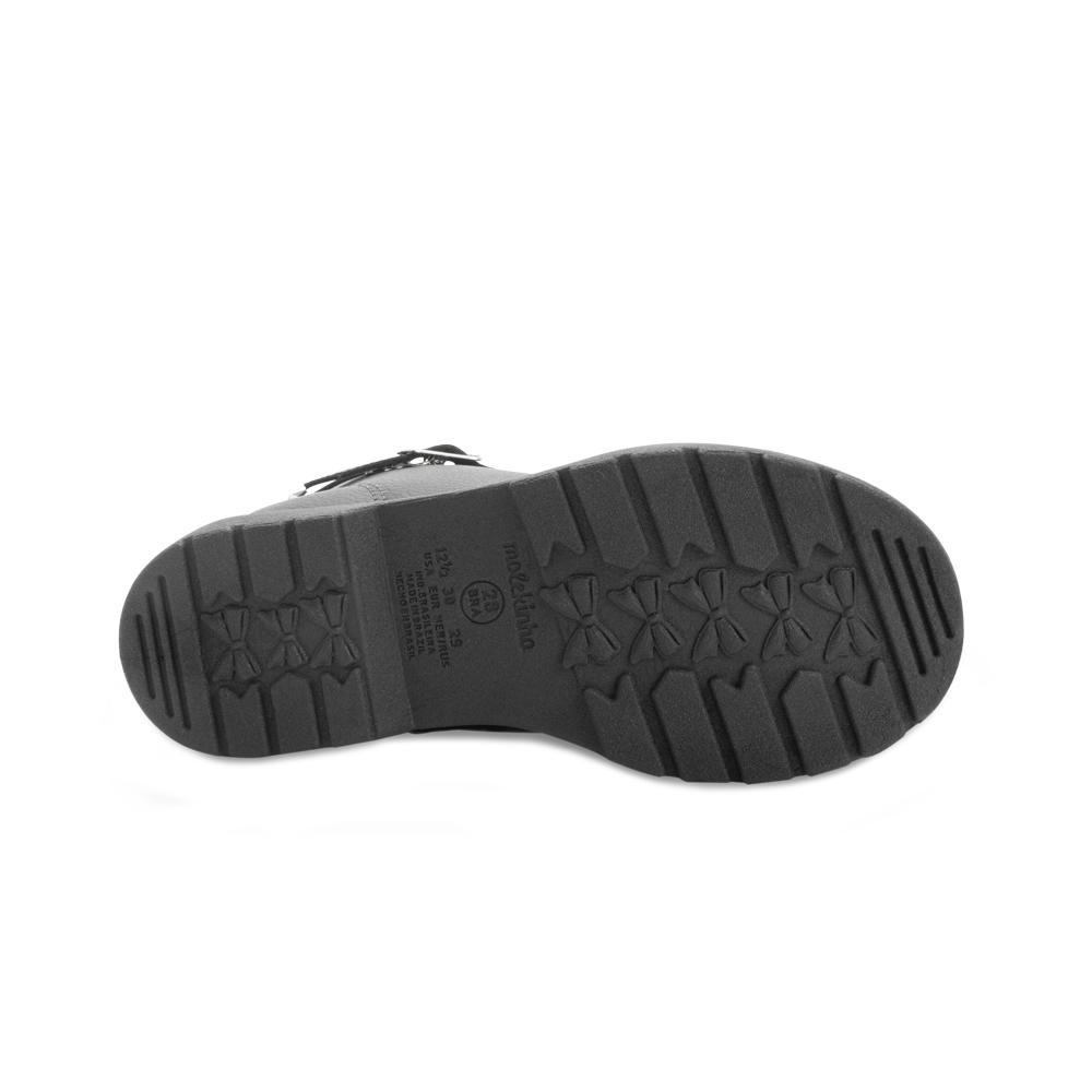 Bota Coturno Molekinha MK25-21641 Preto/Prata 4