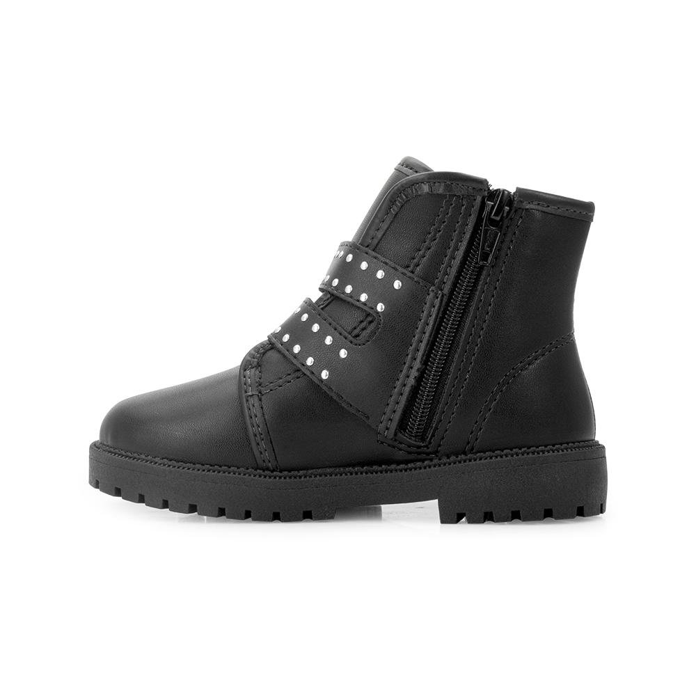 Bota Coturno Molekinha MK25-21265 Preto/Prata 3