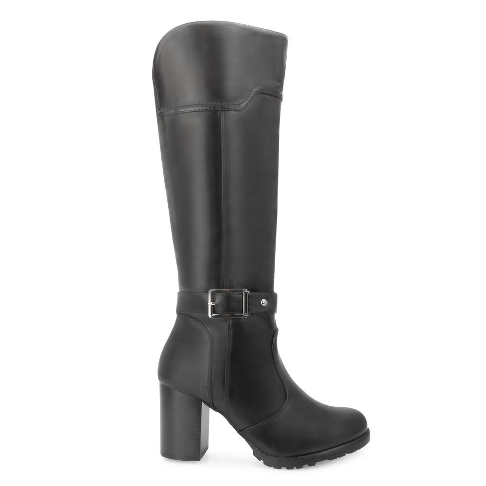 Bota Cano Alto Pink Moon MC25-73133 Preto 2