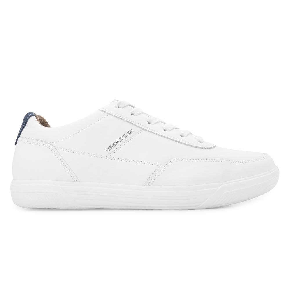 Sapatênis Pegada Couro PG25-51041 Branco/Marinho 2