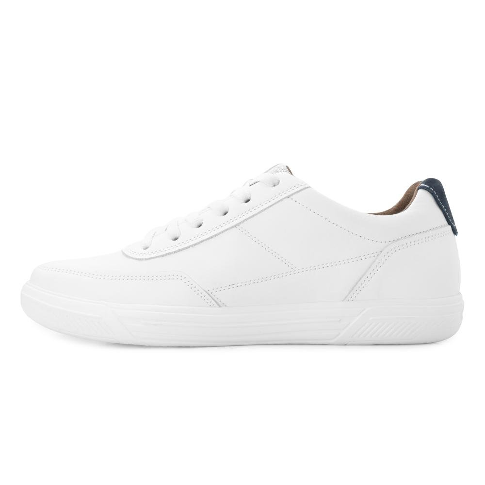 Sapatênis Pegada Couro PG25-51041 Branco/Marinho 3