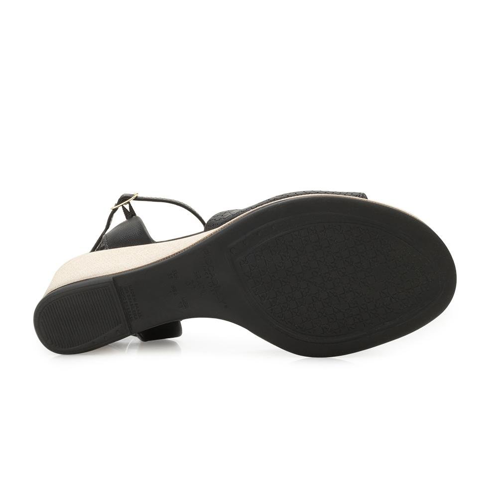 Sandália Anabela Piccadilly PD25-40821 Preto 4