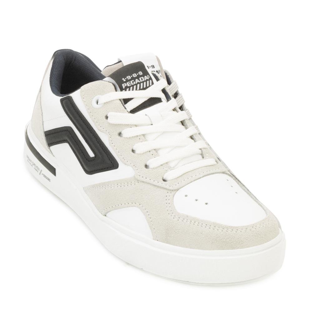 Tênis Pegada Couro PG25-11195 Branco/Preto 1