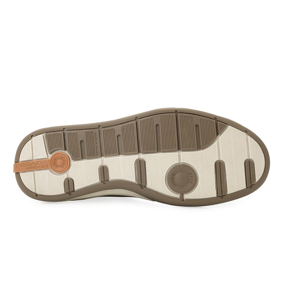 Sapatênis Pegada Couro PG25-11100 Bege/Marrom 4