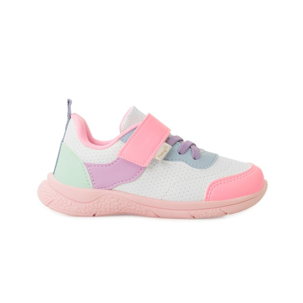Tênis Pampili Infantil PP25-74500 Branco/Rosa 2