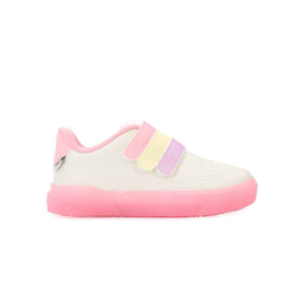 Tênis Pampili Infantil PP25-72104 Branco/Rosa 2