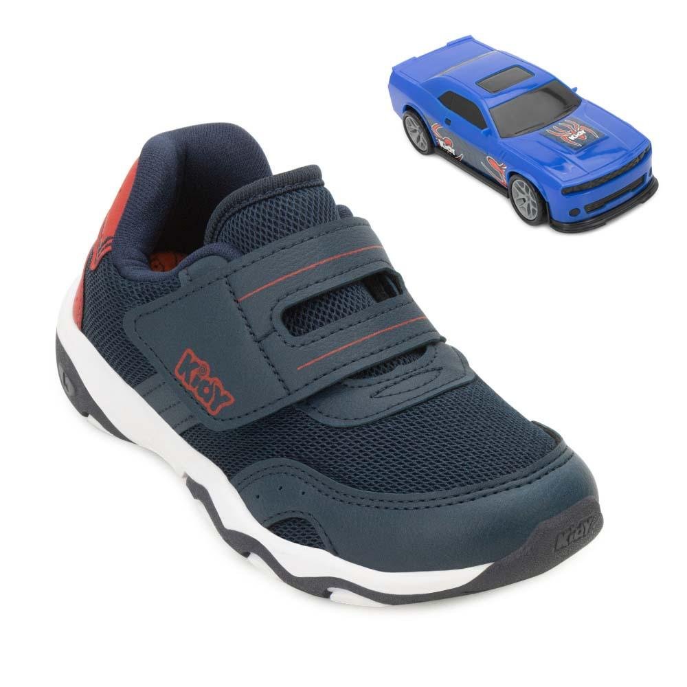 Tênis Kidy Play Infantil KD25-00708 Marinho/Vermelho