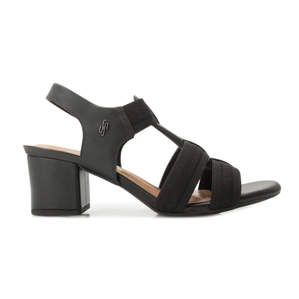 Sandália Salto Bloco Usaflex US25-MA05050 Preto 2