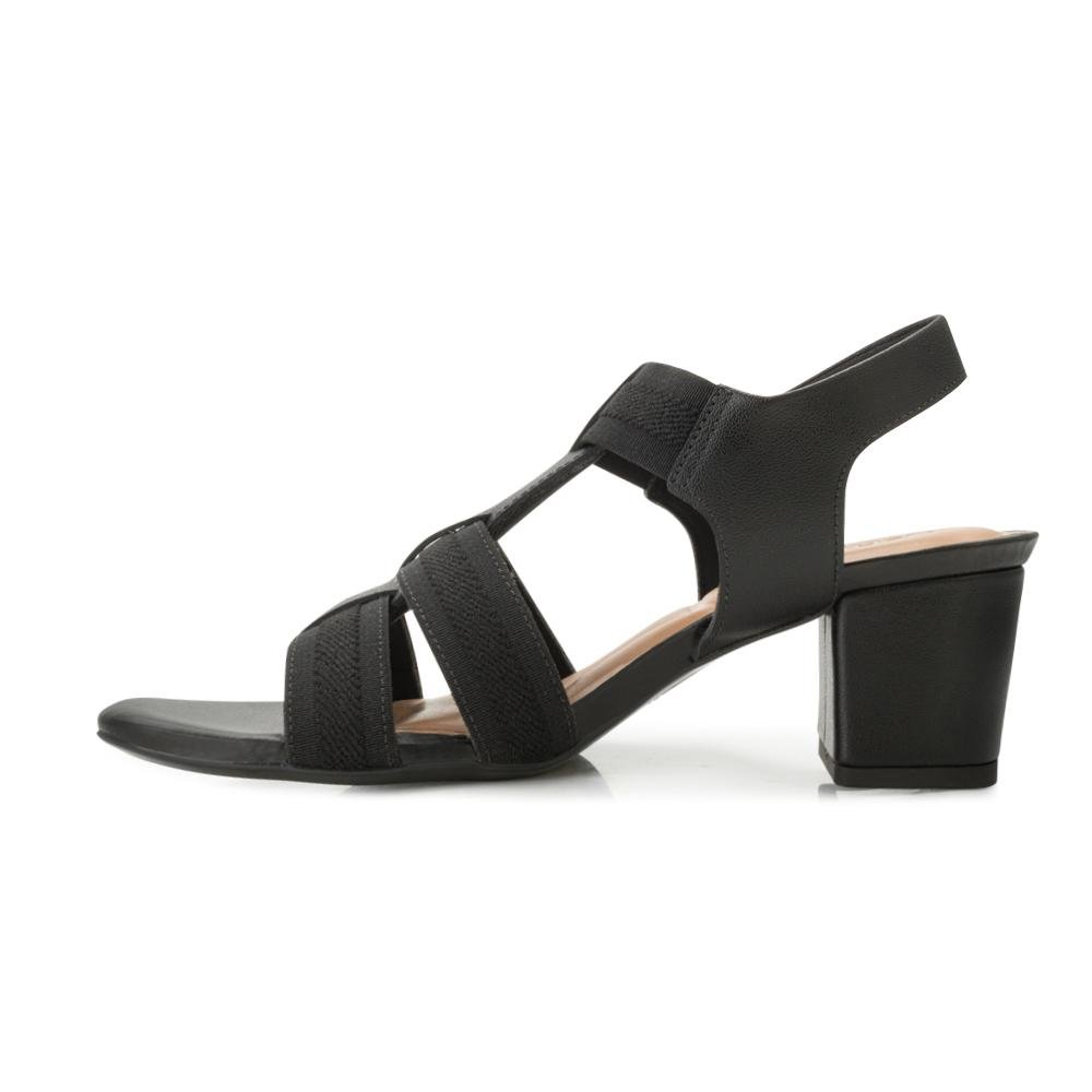 Sandália Salto Bloco Usaflex US25-MA05050 Preto 3