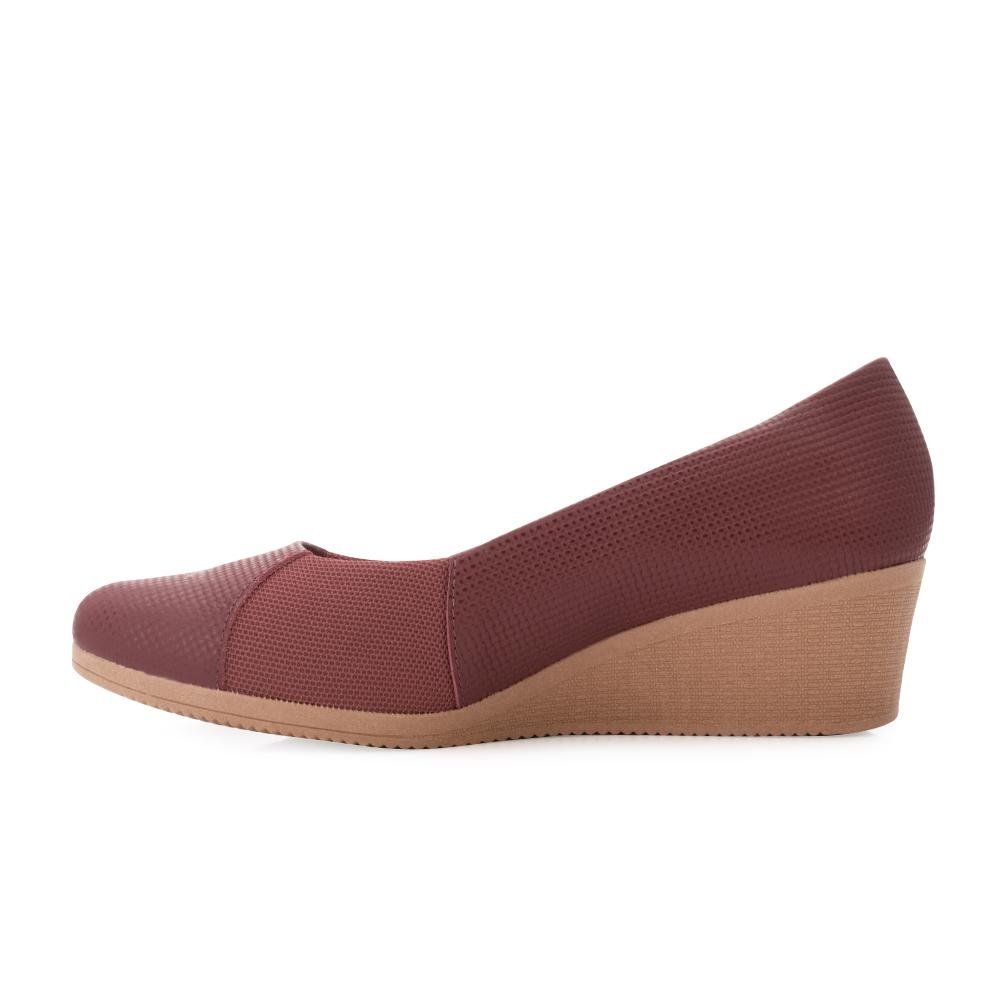 Sapato Anabela Usaflex US25-AA38130 Vinho 3