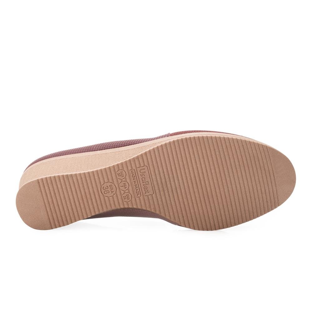 Sapato Anabela Usaflex US25-AA38130 Vinho 4